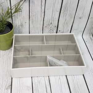Sealed WHITE New Stacker Supersize Deep 7-Section Jewelry Box